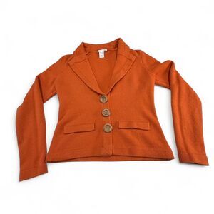 Cashmere Orange Cardigan
